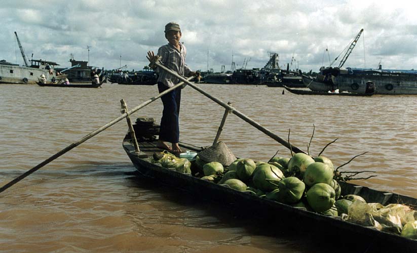 Delta Mekongu - plovouc trh