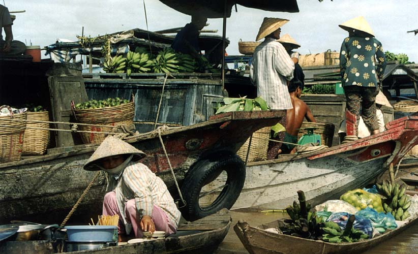 Delta Mekongu - plovouc trh