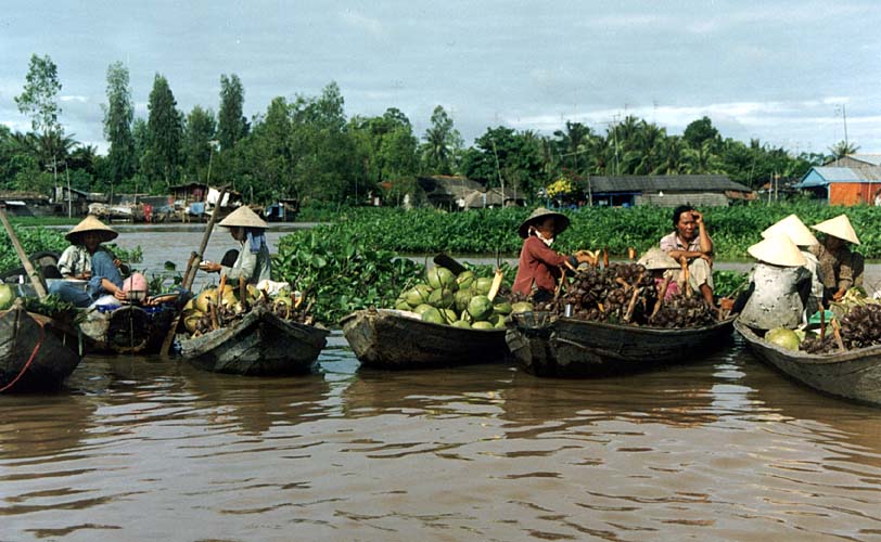 Delta Mekongu - plovouc trh